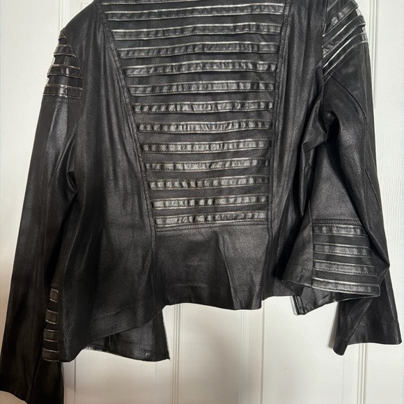 Insight Black Faux Leather Biker Jacket - Picture 4 of 4